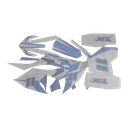 Kit autocolantes (Branco / Azul), TOX (VOLCANO 110 DBK12)