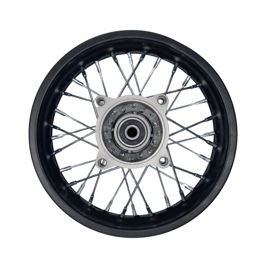 Jante traseira 1.60x10 (eixo 12) (cubo cinza) - Tox (Racer x2 49) / mini moto