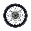 Jante traseira 1.60x10 (eixo 12) (cubo cinza) - Tox (Racer x2 49) / mini moto