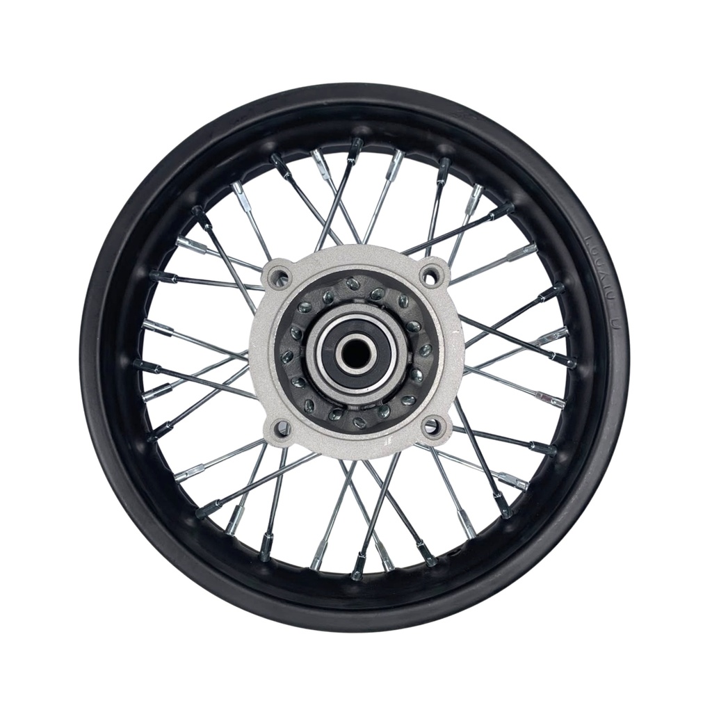 Jante traseira 1.60x10 (eixo 12) (cubo cinza) - Tox (Racer x2 49) / mini moto
