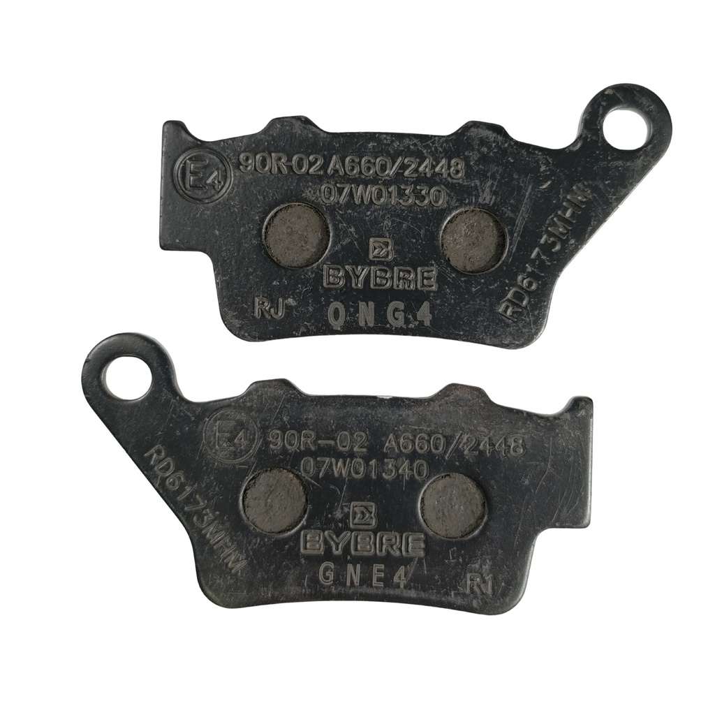 Pastilhas de travao traseiras BYBRE Organicas - FANTIC (CABALLERO 125 MY21-MY25 / 500 MY24-MY25)
