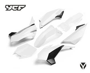 Kit - Carenagem (Completa) (Branco), PILOT/FACTORY ›2016 YCF / Pitbike
