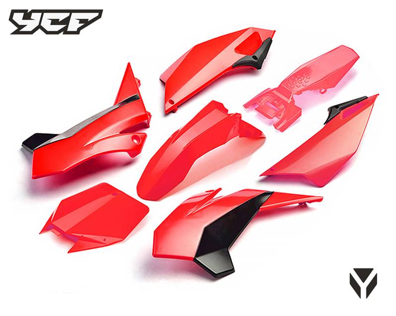 KIT - Carenagem Completa (Vermelha) - YCF › 2016 PILOT/SP / Pitbike