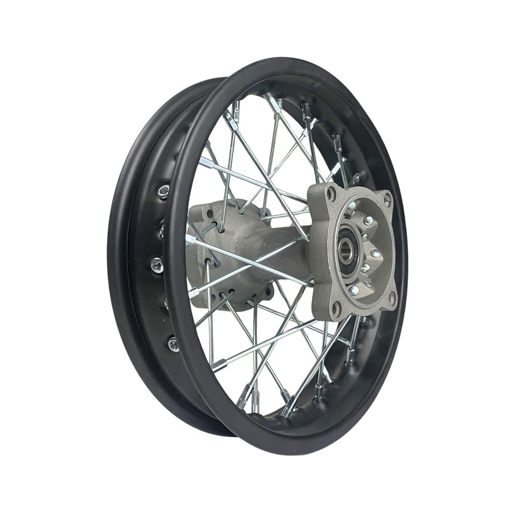 Jante traseira 1.60x10 (eixo 12) (cubo cinza) - Tox (Racer x2 49) / mini moto