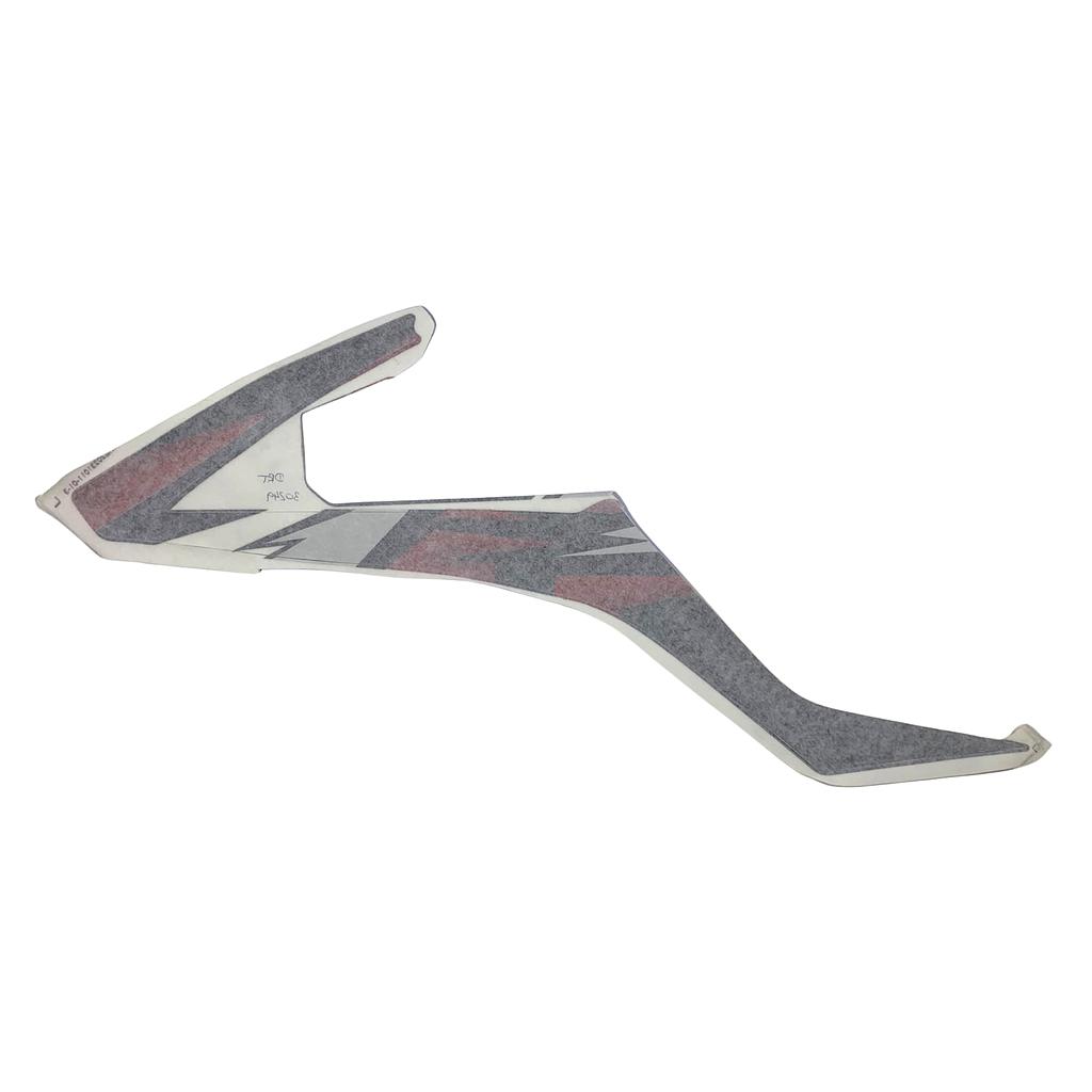 Autocolante Lateral Deposito DRT (Vermelho) - Tox (Volcano RACE 140) (Comp. Tox Volcano MX 125)