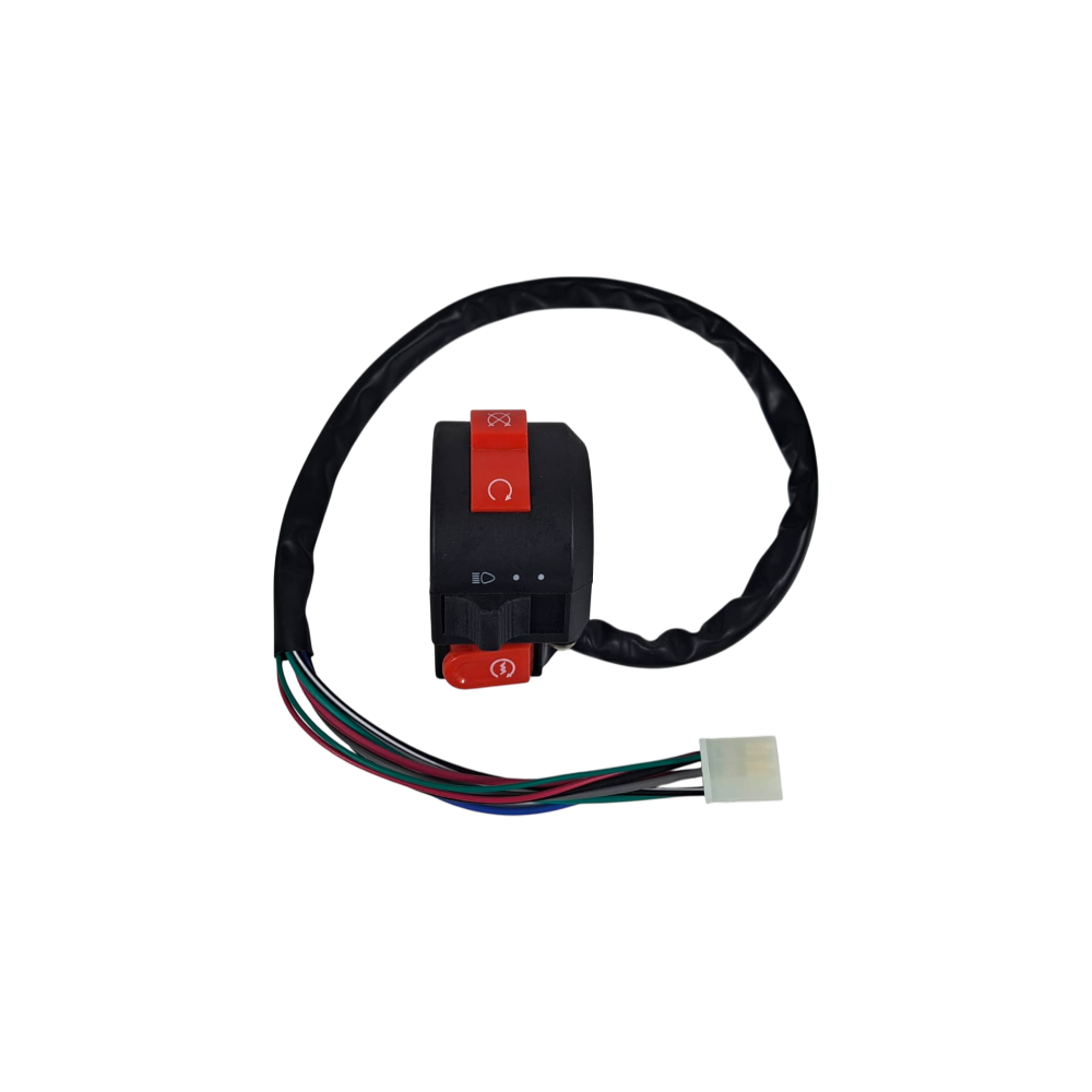 Comutador ESQ, Luzes - SEM Patilha de Ar (1 ficha macho / 7 pin) - Tox (Viper VR 110 A504) ATV