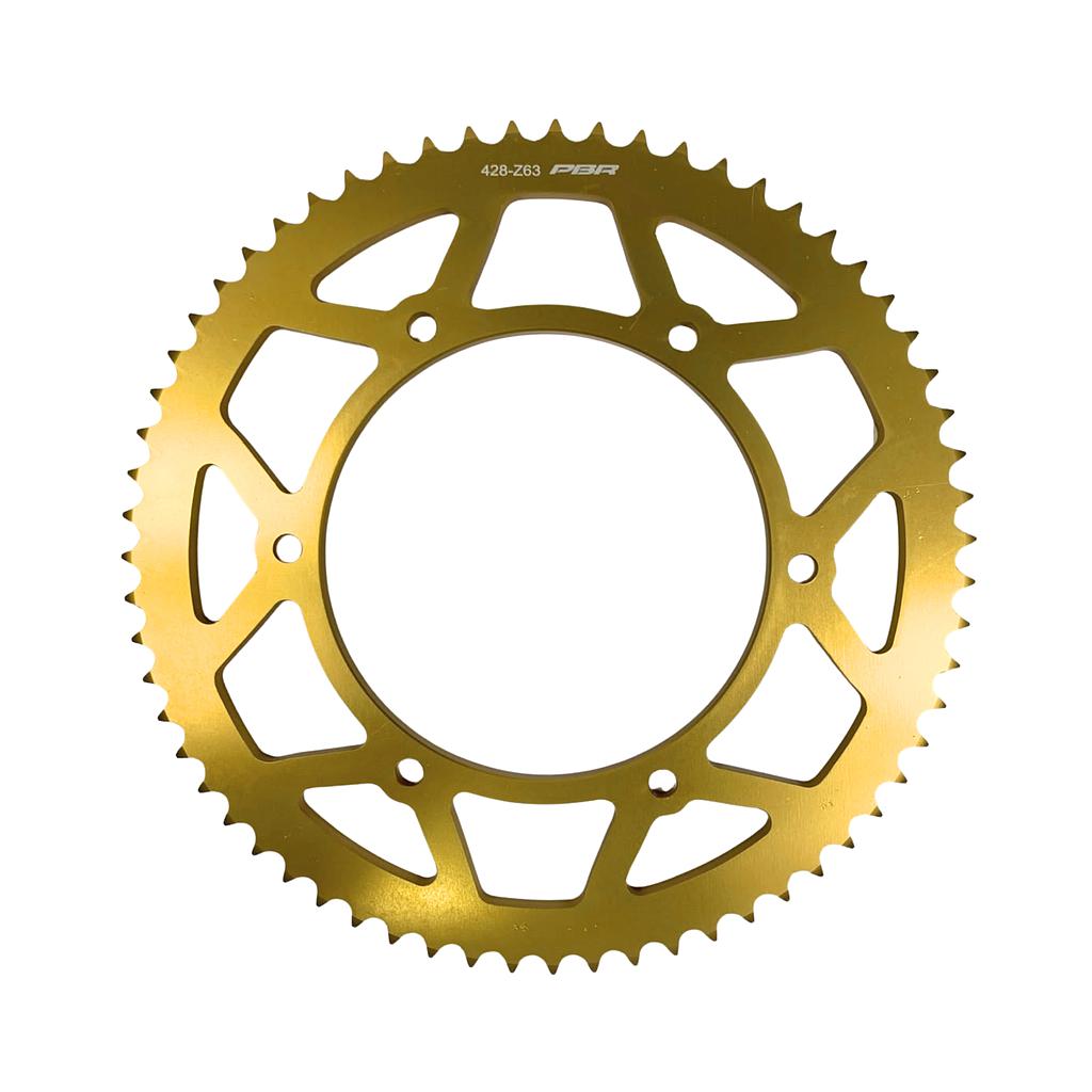 GOLD ERGAL REAR SPROCKET 428 Z63 - FANTIC (XMF-XEF 125 E5 MY21-MY22)