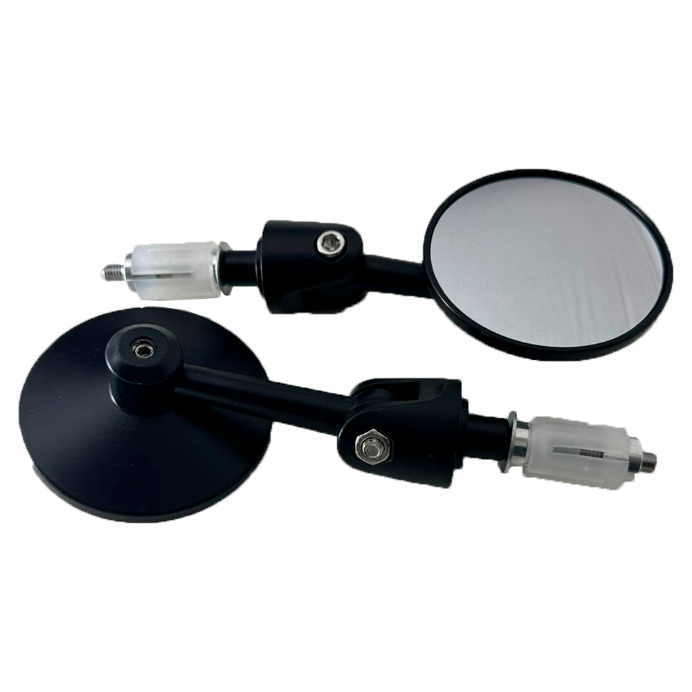 Espelhos (jogo) Tipo 1 "BAR-END", CAFE RACER / UNIVERSAL (Preto)