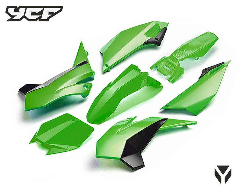 Kit - Carenagem Completa (VERDE), YCF / PITBIKE / PILOT/SP ›2016