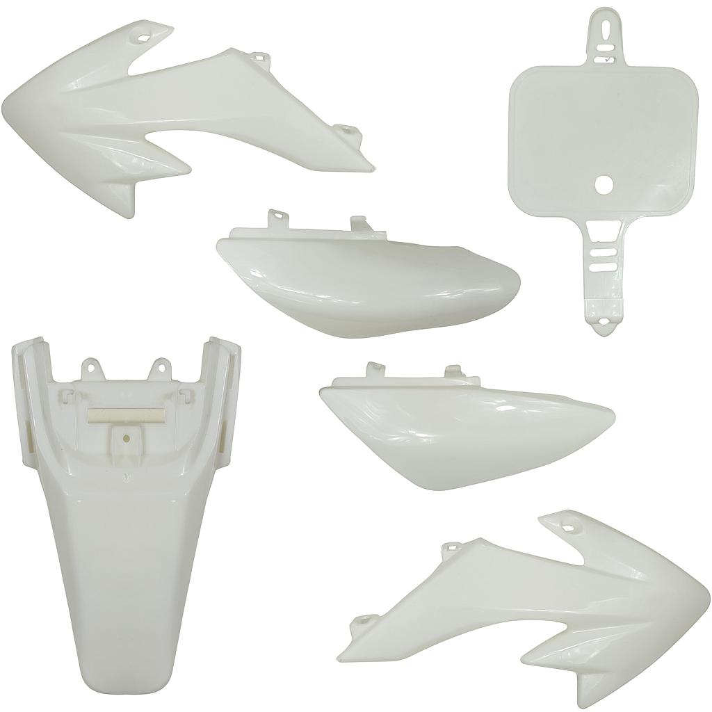 Kit - Carenagem Completa (Branco) (tipo CRF50), Pitbike (S/ Guarda-lamas frente)