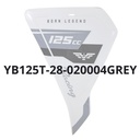 Carenagem Frontal Lateral ESQUERDA C/RISCO (Cinza) (YB125T-28-020004GREY) - Mytos (ZOOM 125) C/RISCO