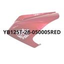Carenagem Decorativa Lateral Esquerda C/ RISCO (Vermelha) (YB125T-28-050005RED) - Mytos (ZOOM 125) C/RISCO