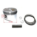 Kit - piston 120/125cc Ø 54mm / cav. 14, Pitbike